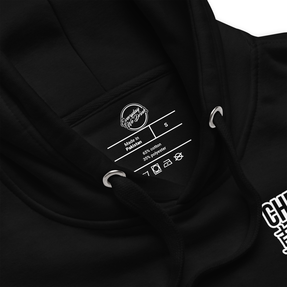 CHEERS KANPAI SALUD HOODIE | BLACK COFFEE