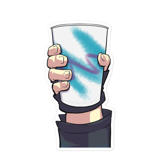 90's Water Cup Sticker